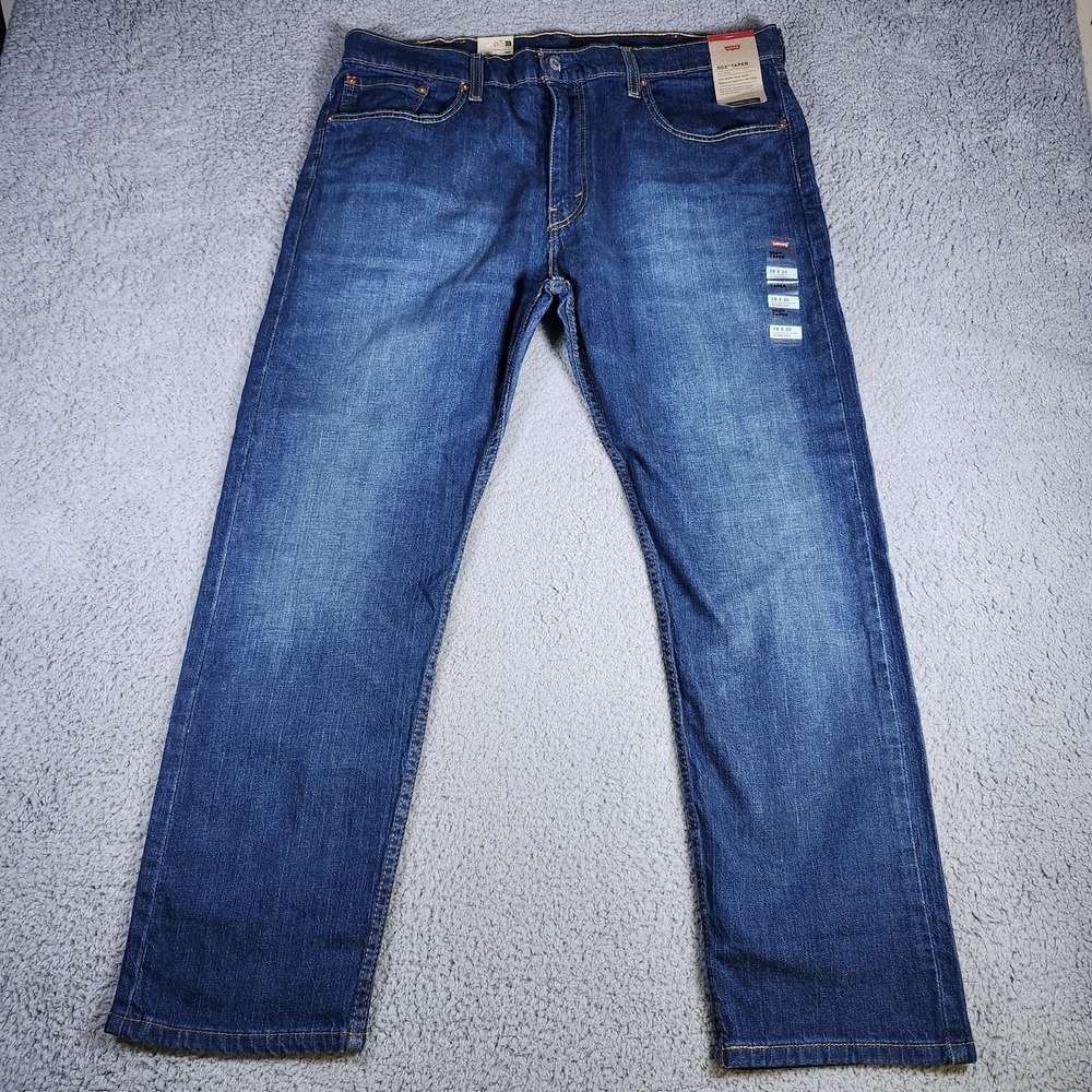 Levi's 502 Men's Denim Taper Fit Jeans Color Blue 38x30